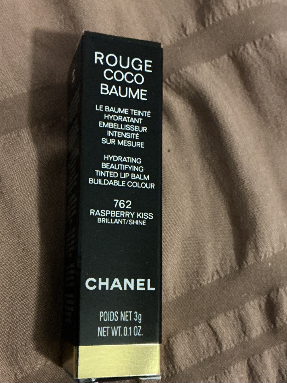 CHANEL Rouge Coco Baume Tinted Lip Balm — raspberry kiss 762